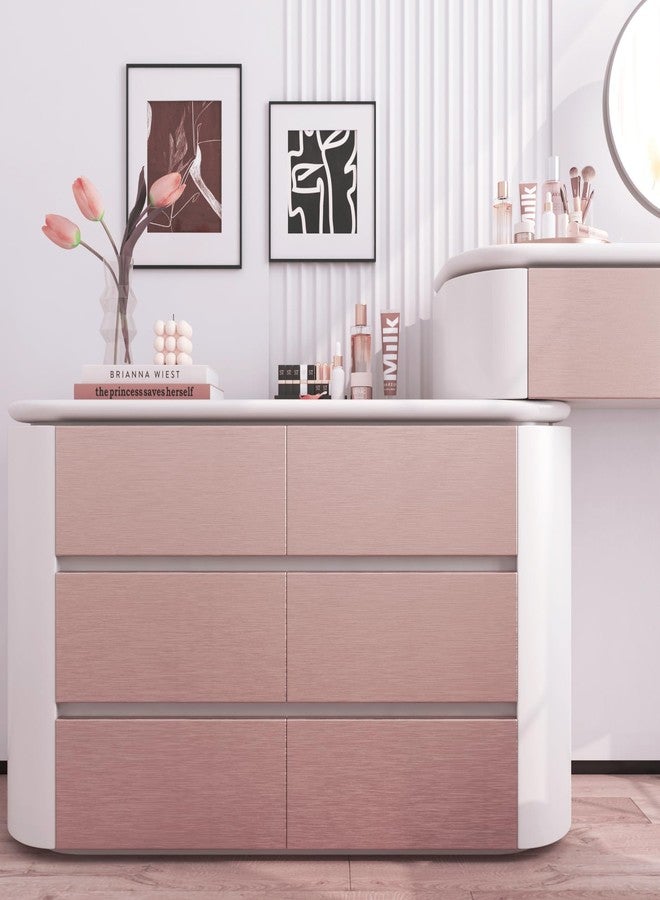 LACHEERY Thick Brushed Stainless Steel Contact Paper for Kitchen Appliances 15.8"x276" Metallic Gold Peel and Stick Wallpaper Removable Gold Contact Paper for Cabinets Drawers Refrigerator Oven Vinyl - Image 5